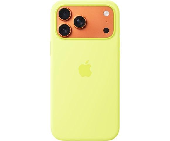 Apple iPhone 17 Pro Max Silicone Case with MagSafe – Neon Yellow - slika 2