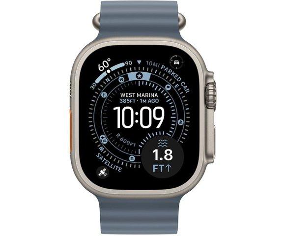 Apple Watch Ultra 3 Cellular 49mm Natural Titanium (Anchor Blue Ocean Band) - slika 2