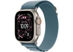 Apple Watch Ultra 3 Cellular 49mm Natural Titanium Case (Light Blue Alpine Loop)