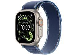Apple Watch Ultra 3 Cellular 49mm Natural Titanium (Blue - Bright Blue Trail Loop) - M / L