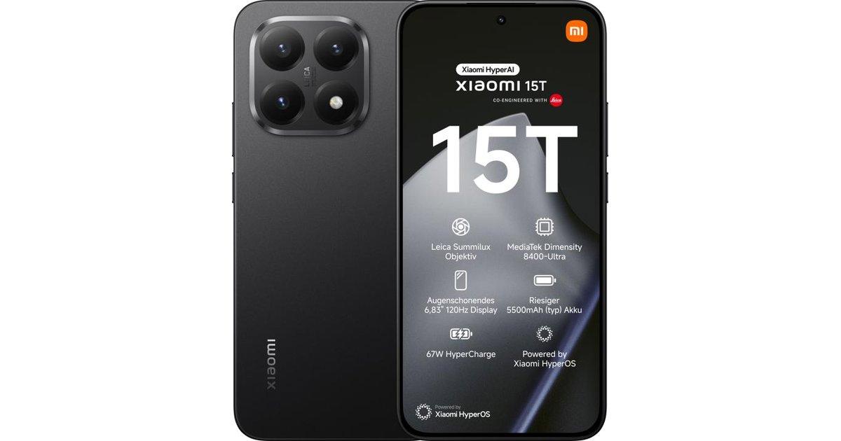 Xiaomi 15T 12GB 512GB Black smartphone - Multicom