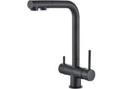 Voden Česma za vodu sa tušem na izvlačenje (Niža) – Crna mat