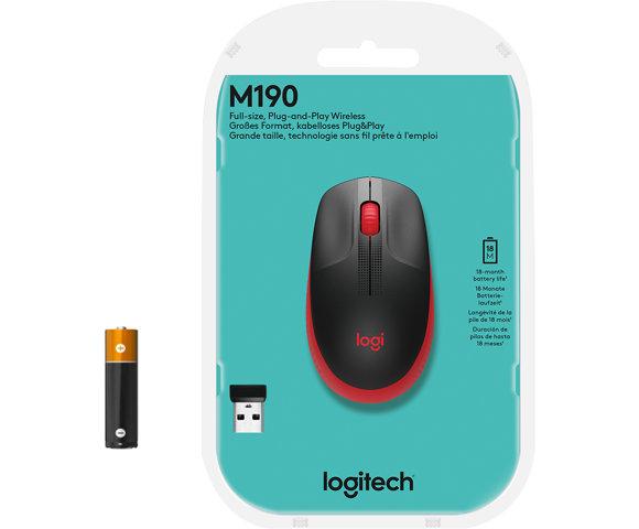 Logitech M190 Red miš - slika 2