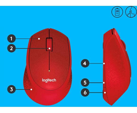 Logitech M330 Red miš - slika 2