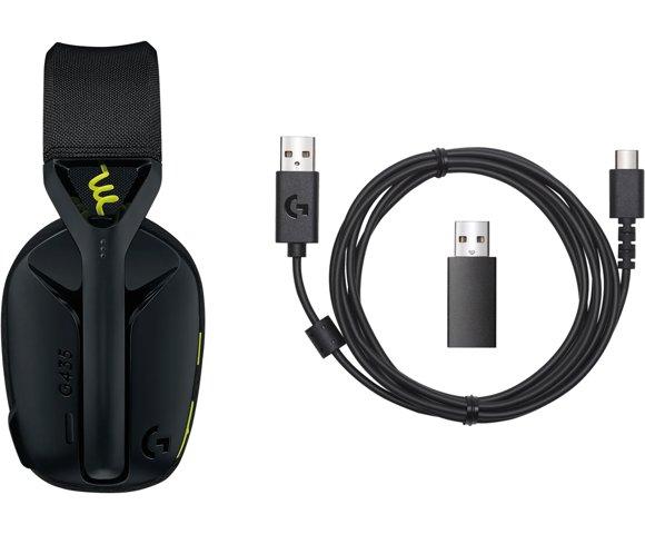 Logitech G435 Black and Neon Yellow slušalice - slika 5