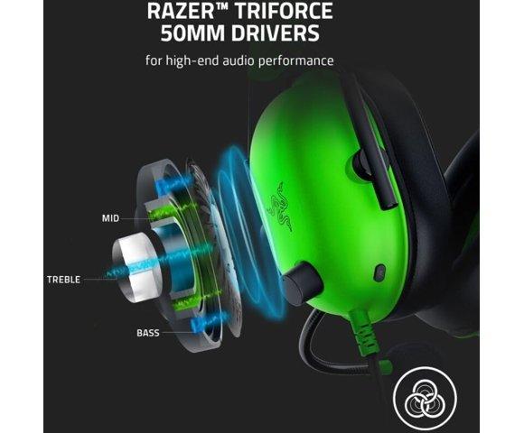 Razer BlackShark V2 X Green slušalice - slika 5