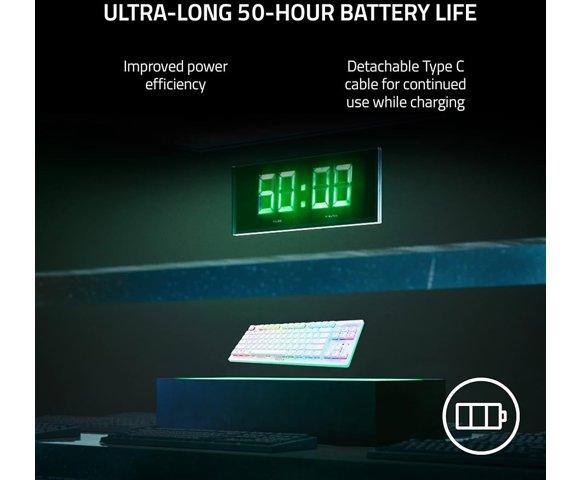 Razer DeathStalker V2 Pro Tenkeyless White tastatura - slika 4