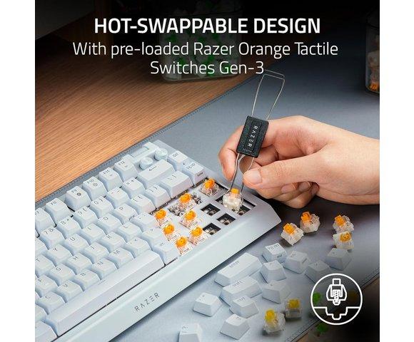 Razer BlackWidow V4 75 White tastatura - slika 2