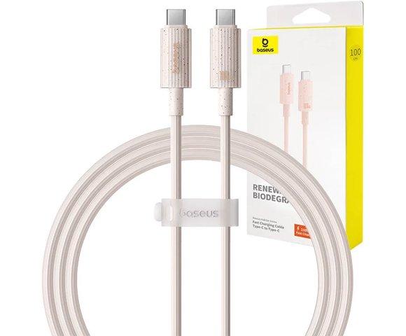 Baseus Habitat USB-C 100W 1m Pink - slika 2