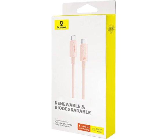 Baseus Habitat USB-C 100W 1m Pink - slika 6