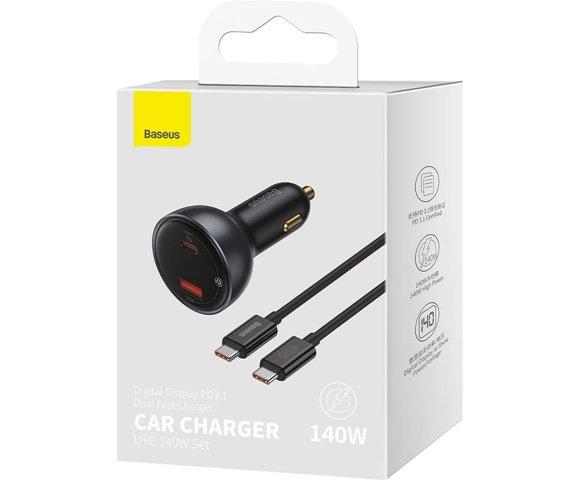 Baseus Digital Display 140W auto punjač - slika 10