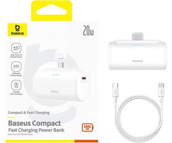 Baseus Compact 5000mAh White - slika 7