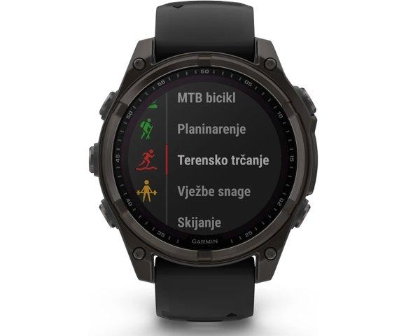 Garmin Fenix 8 47mm Solar Sapphire Gray smartwatch - slika 7