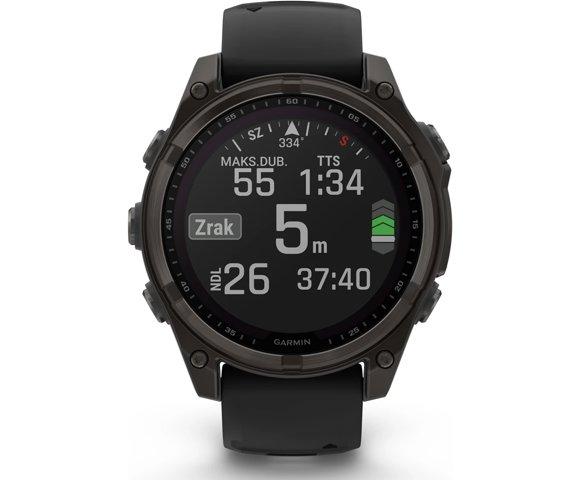 Garmin Fenix 8 47mm Solar Sapphire Gray smartwatch - slika 8