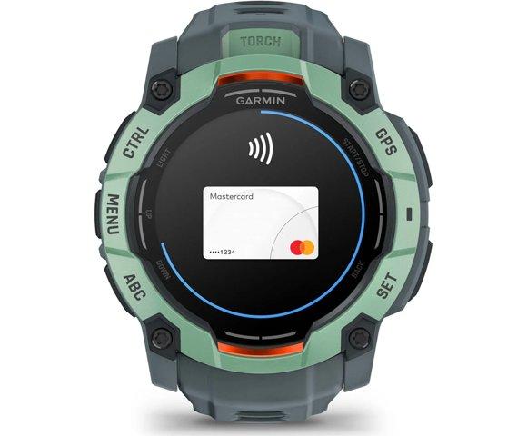 Garmin Instinct 3 50mm AMOLED Gray Green smartwatch - slika 12