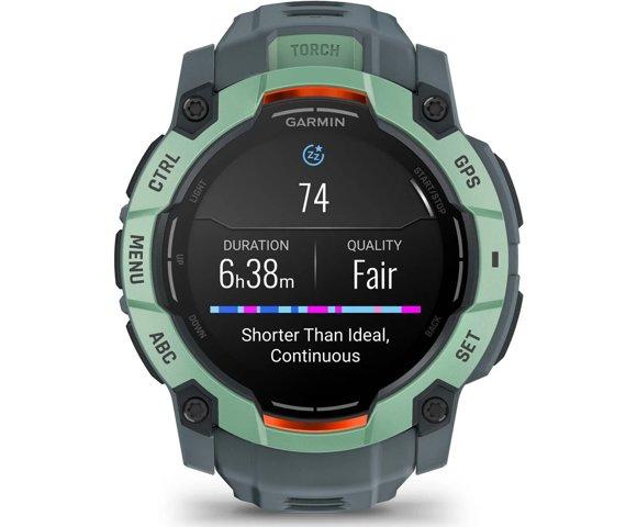 Garmin Instinct 3 50mm AMOLED Gray Green smartwatch - slika 10