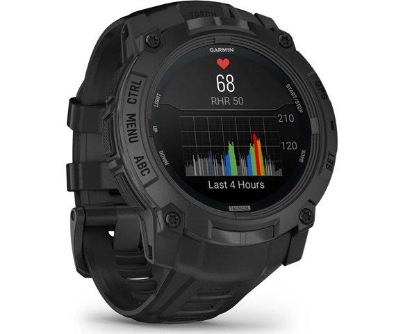 Garmin Instinct 3 50mm AMOLED Tactical Black smartwatch - slika 3