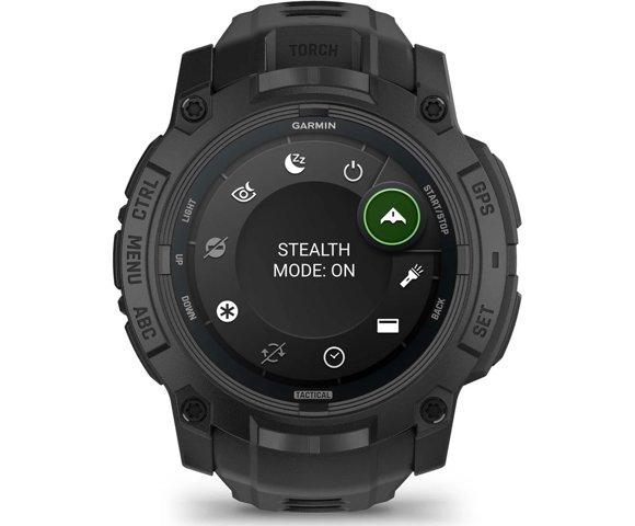 Garmin Instinct 3 50mm AMOLED Tactical Black smartwatch - slika 4