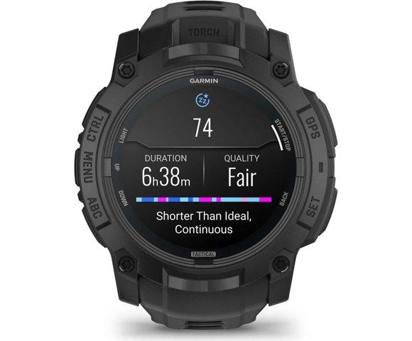 Garmin Instinct 3 50mm AMOLED Tactical Black smartwatch - slika 11