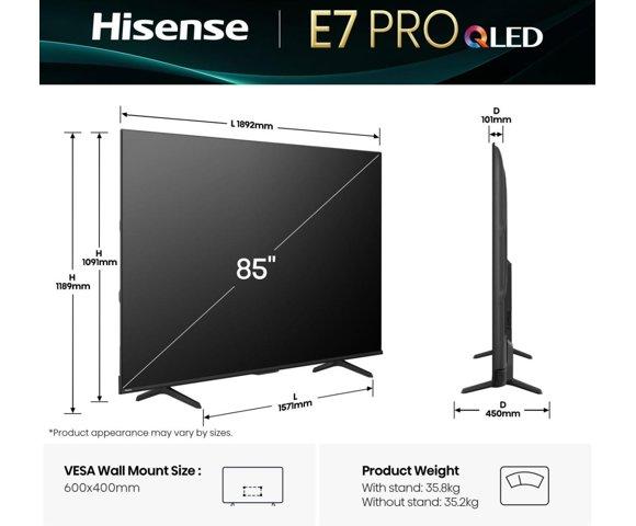 HISENSE 85E7Q PRO - slika 4