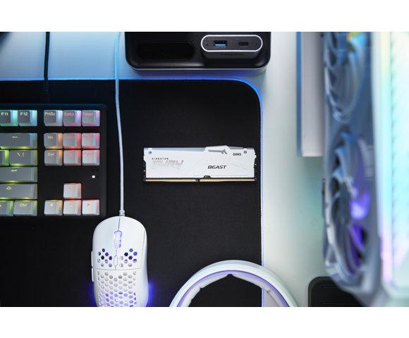 Kingston FURY Beast RGB White 64GB DDR5-6000 RAM  - slika 8