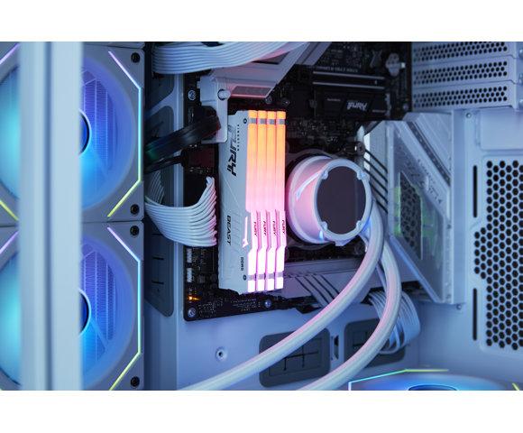 Kingston FURY Beast RGB White 64GB DDR5-6000 RAM  - slika 9