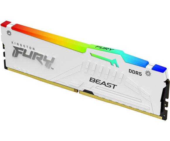Kingston FURY Beast RGB White 64GB DDR5-6000 RAM  - slika 3