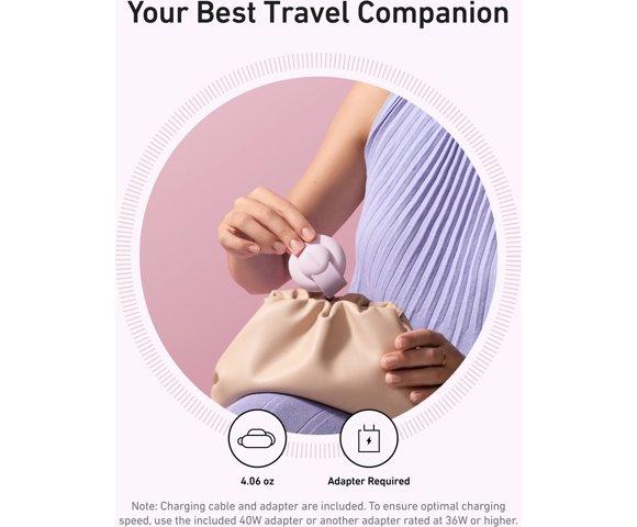 ANKER MagGo Pink bežični 3-u-1 sklopivi punjač - slika 5