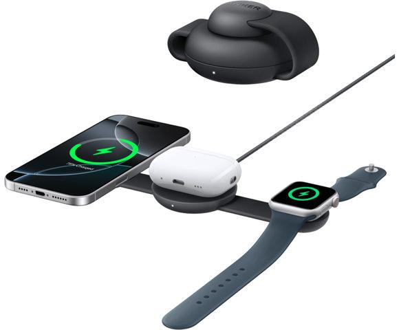 ANKER MagGo Black bežični 3-u-1 sklopivi punjač - slika 2