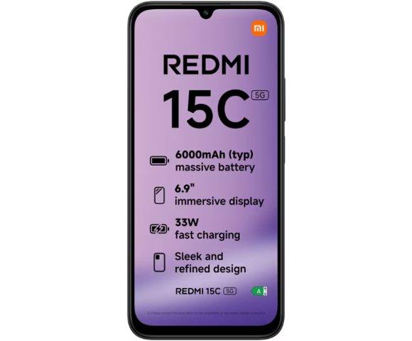 Xiaomi Redmi 15C 5G 4GB 128GB Black smartphone - slika 2