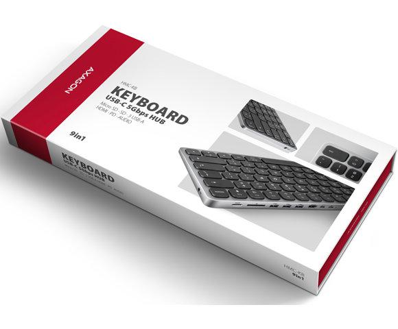 Axagon HMC-KB-US 9-u-1 tastatura i hub - slika 14
