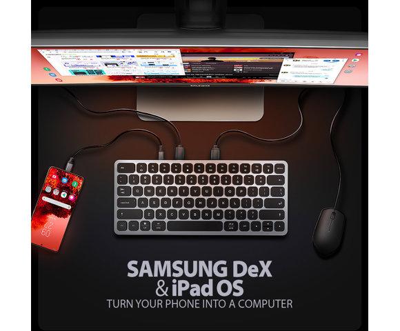 Axagon HMC-KB-US 9-u-1 tastatura i hub - slika 12