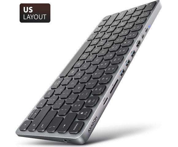 Axagon HMC-KB-US 9-u-1 tastatura i hub - slika 11