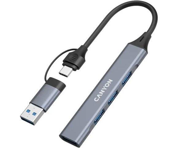 Canyon OnHub 02 Grey 4-port USB-C hub - slika 5
