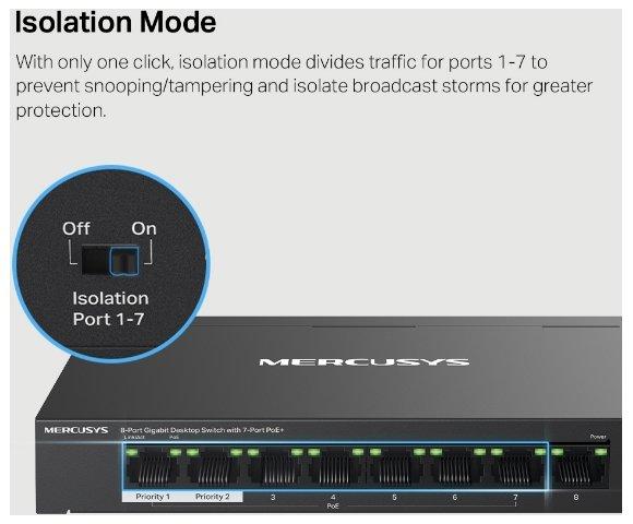 Mercusys MS108GP - slika 7