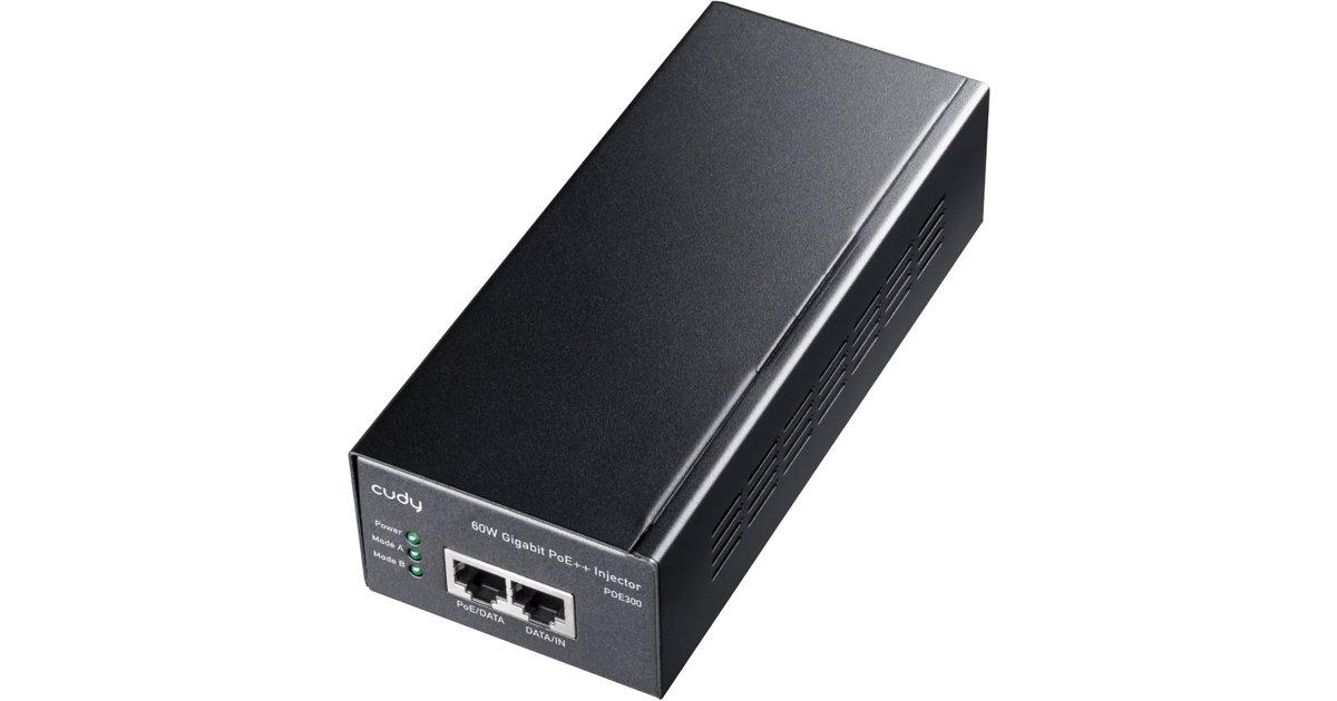 CUDY 60W Gigabit PoE++ Injector - Multicom