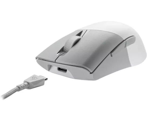 ASUS ROG Keris Wireless AimPoint White RGB miš - slika 4
