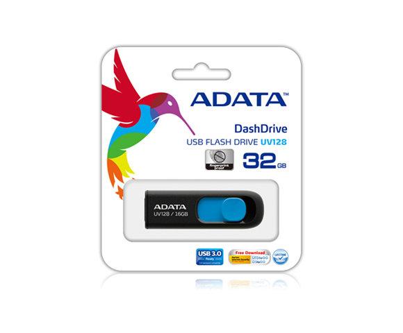 ADATA DashDrive UV128 128GB Black-Blue USB flash - slika 2