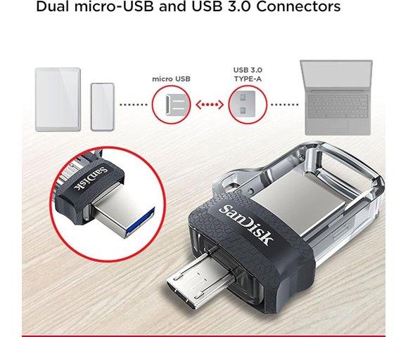 SANDISK Ultra Dual Drive m3.0 64GB USB memorija - slika 2