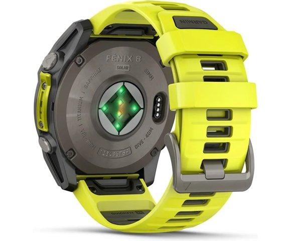 Garmin Fenix 8 51mm Solar Sapphire Yellow smartwatch - slika 4