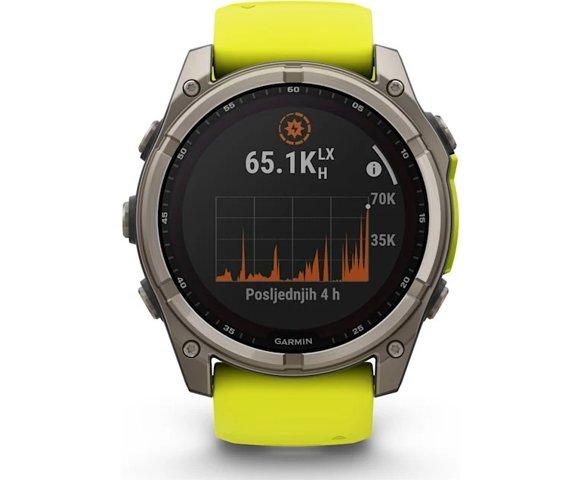 Garmin Fenix 8 51mm Solar Sapphire Yellow smartwatch - slika 2