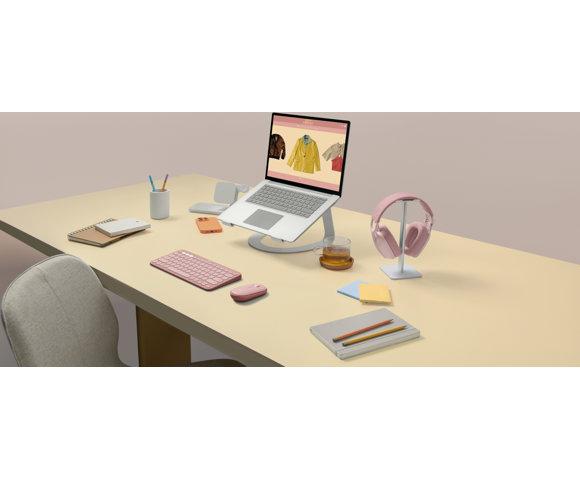 Logitech Pebble Mouse 2 M350s Tonal Rose miš - slika 7