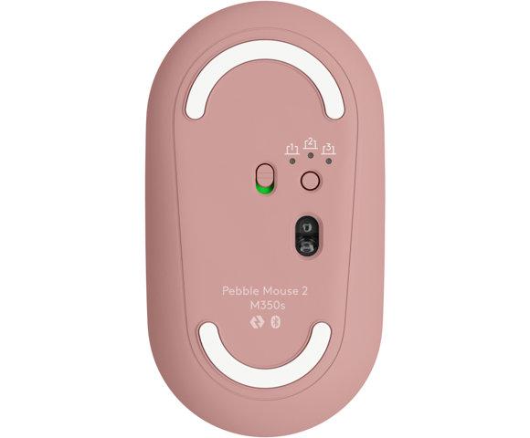 Logitech Pebble Mouse 2 M350s Tonal Rose miš - slika 4