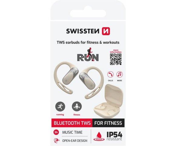 Swissten TWS Running Open Ear Beige - slika 2