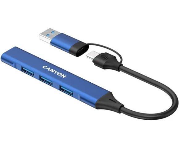 Canyon OnHub 02 Blue 4-port USB-C hub - slika 2