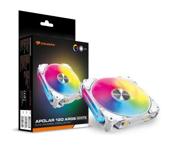 Cougar APOLAR 120 ARGB White kuler - slika 5