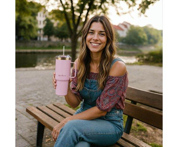 Rosmarino MegaCup 580ml Rozo-Zlatni termos - slika 7