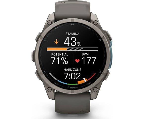 GARMIN Fenix 9 47mm Titanium Pebble Gray smartwatch - slika 4