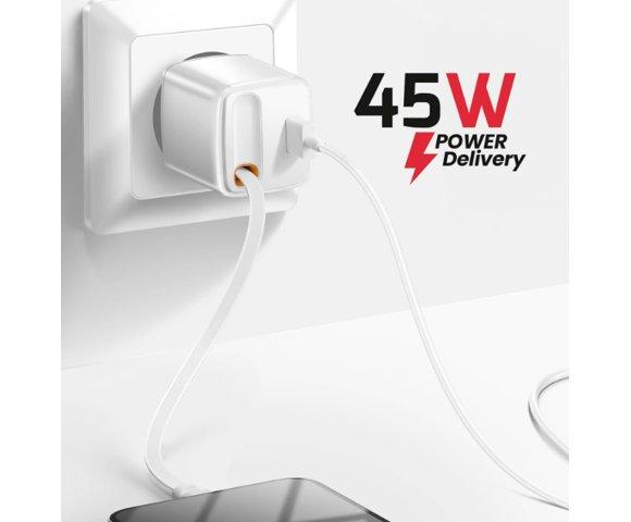 Swissten SlideCHARGE 45W White punjač - slika 4