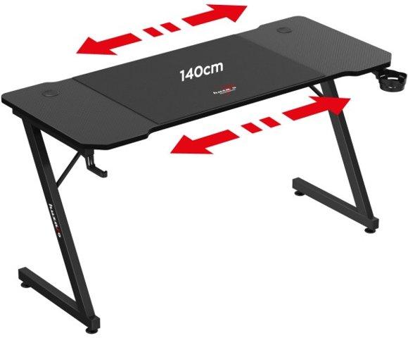 Huzaro Hero 3.3 Black gaming sto - slika 8